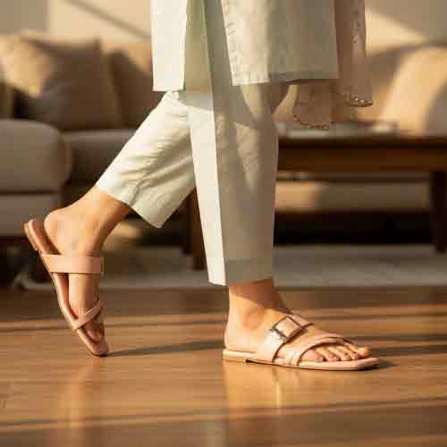 Pink Frost Gleam Flats - Modern Chic Women's Shoes - wisaal.co