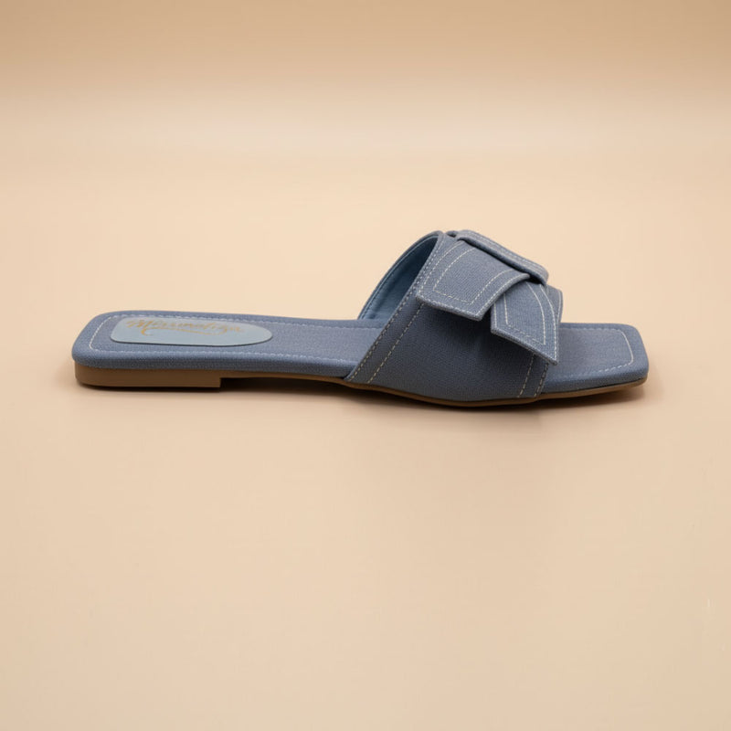 Wisaal.co™ – Stylish Denim Cloud Blue Sandals for Casual Elegance - Wisaal.co