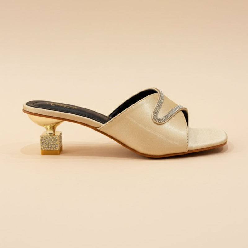 Wisaal.co™ – Premium Zarqa Steps Gold Heels to Elevate Your Style - Wisaal.co