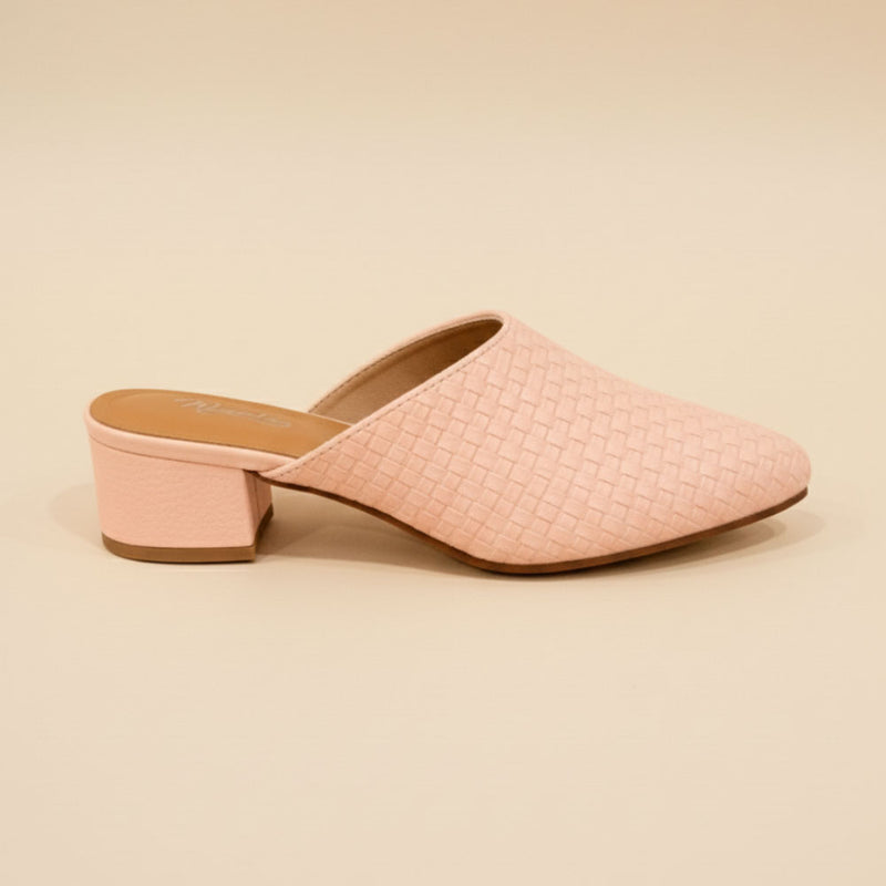 Wisaal.co™ – Chic & Comfortable Soft Serenity Pink Block Heels - Wisaal.co
