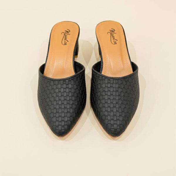 Wisaal.co™ – Chic & Comfortable Soft Serenity Black Block Heels - Wisaal.co