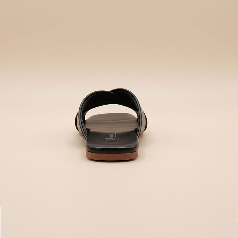 Wisaal.co™ – Latte Noir Black Flats for Professional & Casual Wear - Wisaal.co