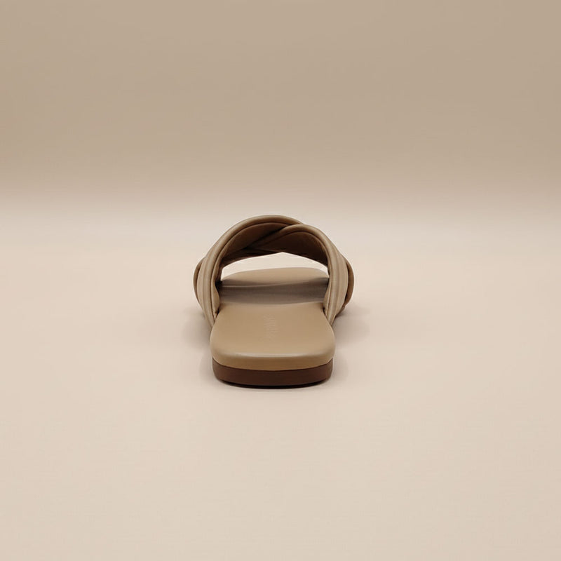 Wisaal.co™ – Stylish Latte Noir Beige Flats for Timeless Feminine Style - Wisaal.co