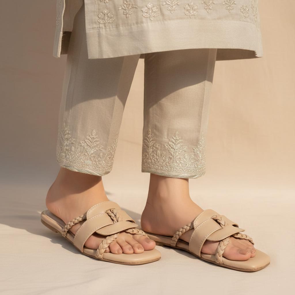 Sukoon Slides (Beige) - wisaal.co