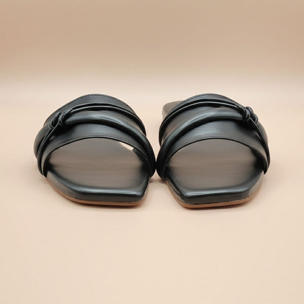 Wisaal.co™ – Stylish Midnight Motion Black Flats for Confident Steps - Wisaal.co