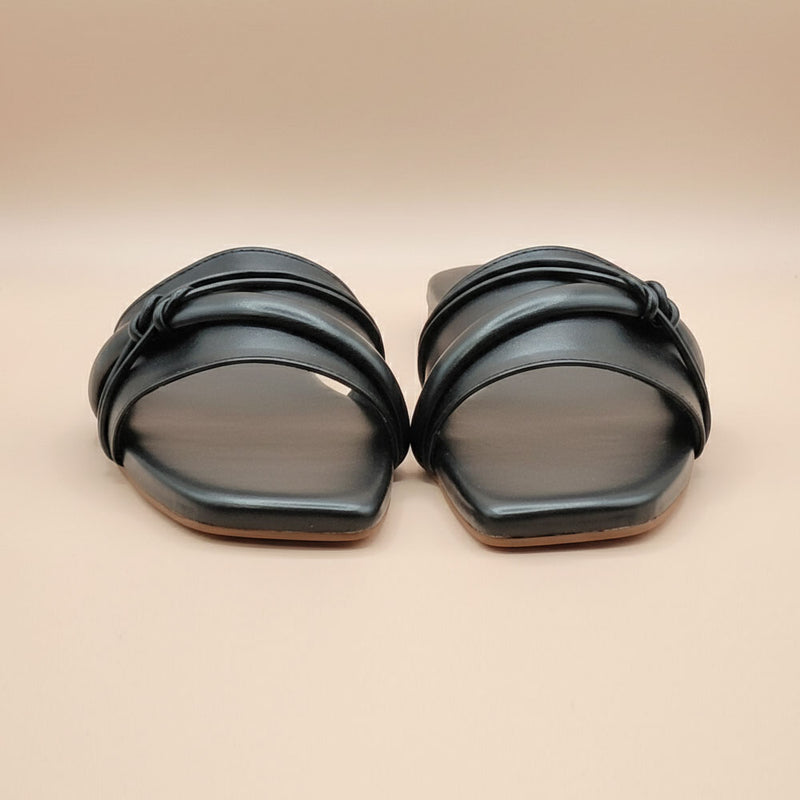 Wisaal.co™ – Stylish Midnight Motion Black Flats for Confident Steps - Wisaal.co