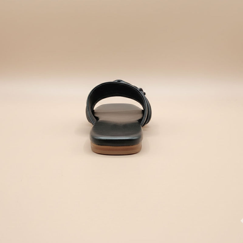 Wisaal.co™ – Stylish Midnight Motion Black Flats for Confident Steps - Wisaal.co