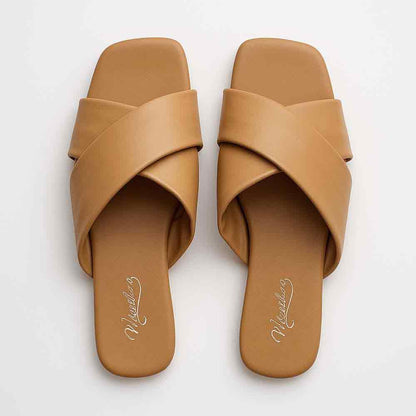 Beige Latte Noir Flats - Café Chic Women's Shoes - wisaal.co