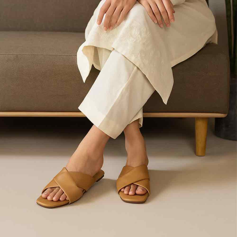 Beige Latte Noir Flats - Café Chic Women's Shoes - wisaal.co