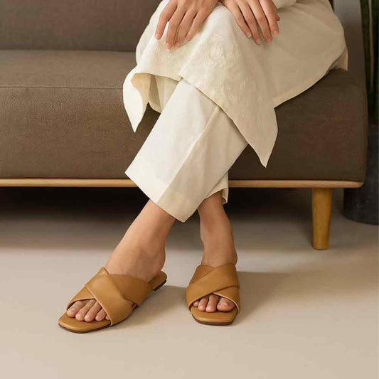 Beige Latte Noir Flats - Café Chic Women's Shoes - wisaal.co