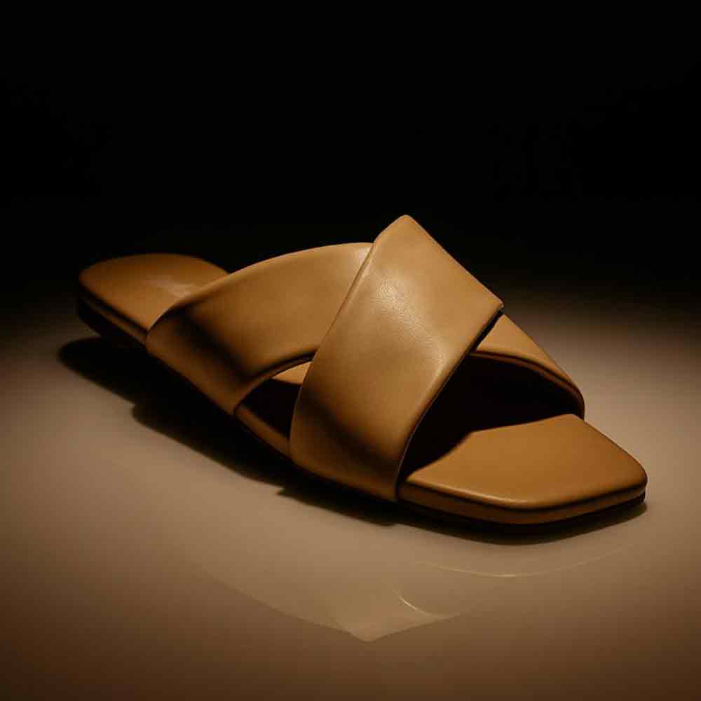 Beige Latte Noir Flats - Café Chic Women's Shoes - wisaal.co
