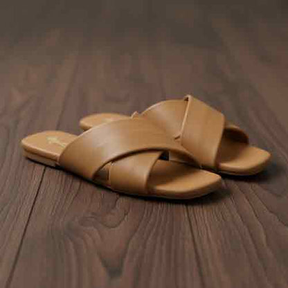 Beige Latte Noir Flats - Café Chic Women's Shoes - wisaal.co