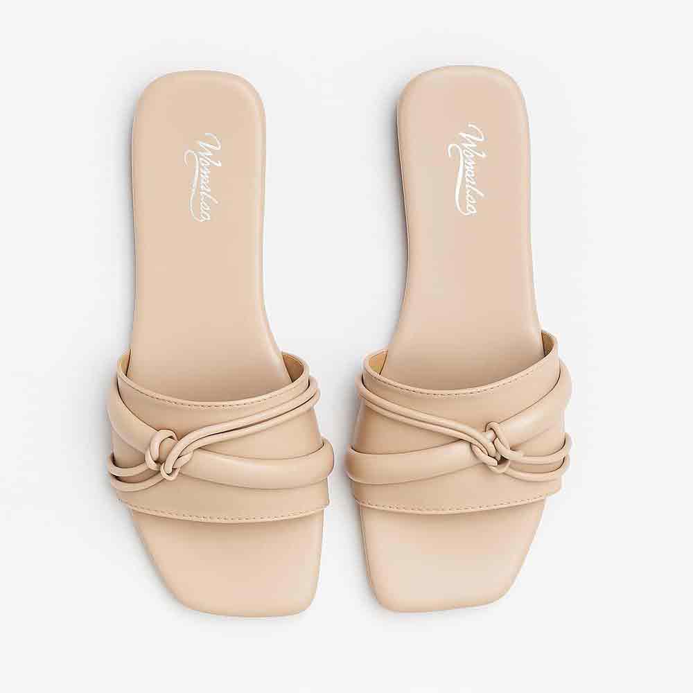 Beige Midnight Motion Flats - Gentle Dynamic Women's Shoes - wisaal.co