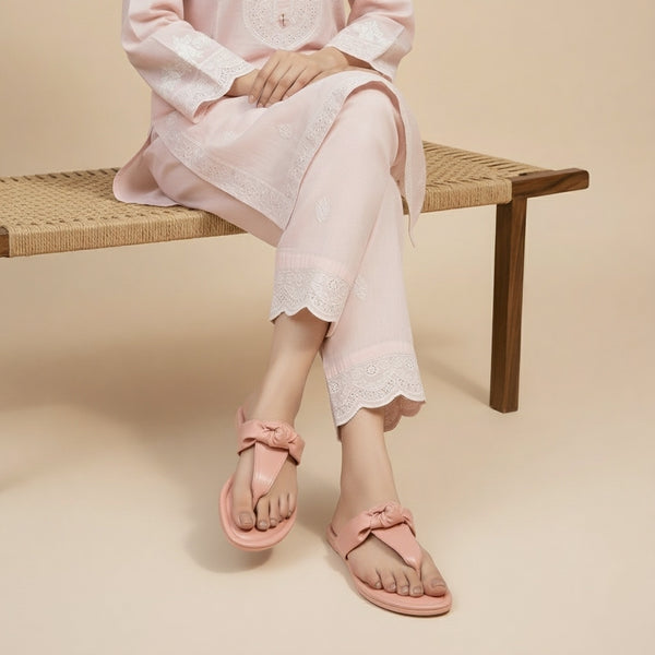 Wisaal.co™ – Stylish Berry Edge Pink Flats for Daily Elegance - Wisaal.co