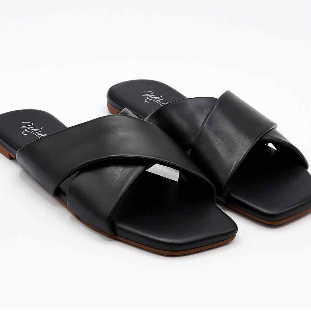 Black Latte Noir Flats - Café Sophisticated Women's Shoes - wisaal.co
