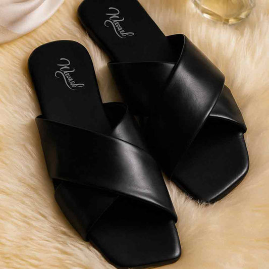 Black Latte Noir Flats - Café Sophisticated Women's Shoes - wisaal.co