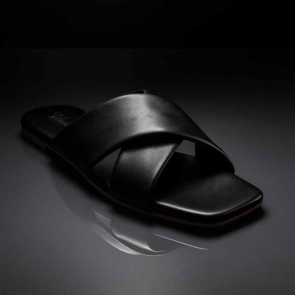 Black Latte Noir Flats - Café Sophisticated Women's Shoes - wisaal.co