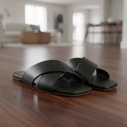 Black Latte Noir Flats - Café Sophisticated Women's Shoes - wisaal.co