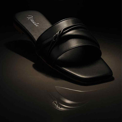 Black Midnight Motion Flats - Dynamic Women's Shoes - wisaal.co