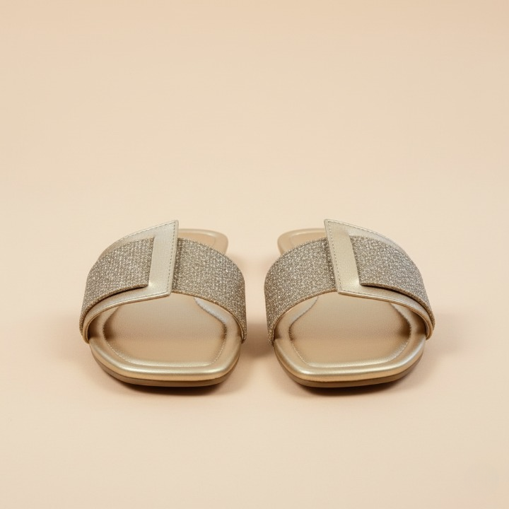 Gleam Step Golden Comfort Slippers - Wisaal.co