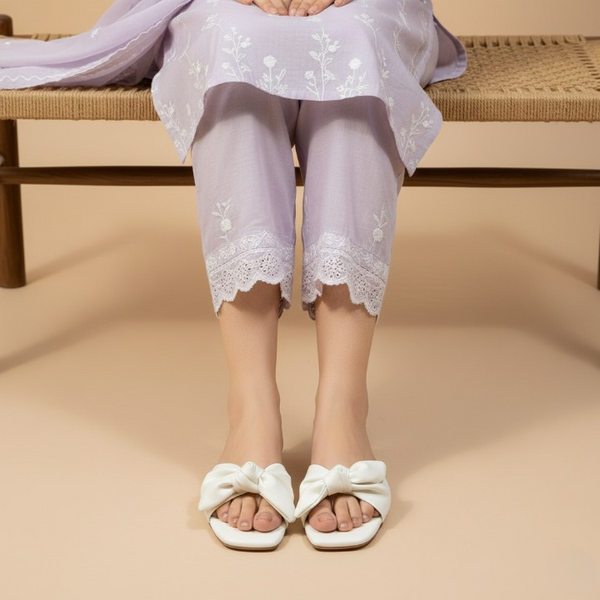 Wisaal.co™ – Nectar Glow White Flats for Modern Professional Women - Wisaal.co