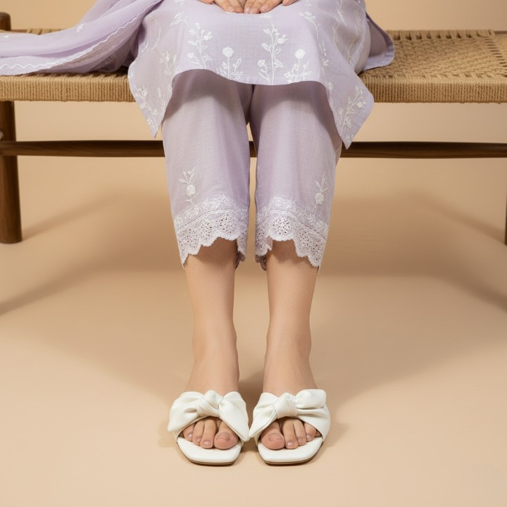 Wisaal.co™ – Nectar Glow White Flats for Modern Professional Women - Wisaal.co