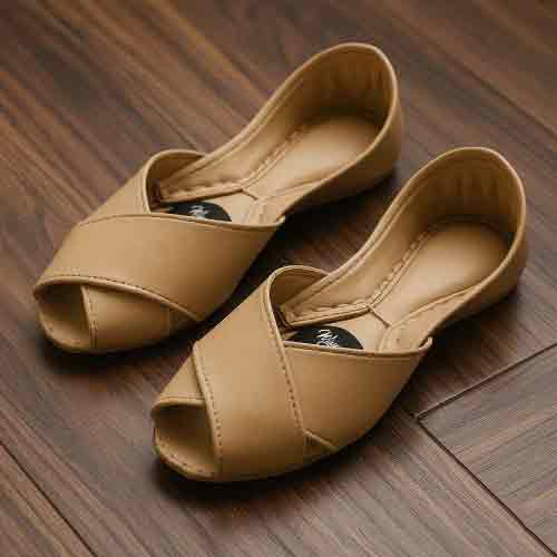 Nude Crossover Sandals - Versatile Women's Shoes - wisaal.co