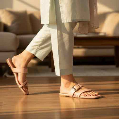 Pink Frost Gleam Flats - Modern Chic Women's Shoes - wisaal.co