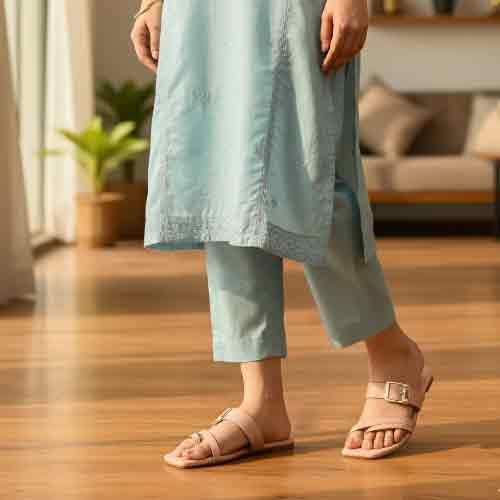 Pink Frost Gleam Flats - Modern Chic Women's Shoes - wisaal.co