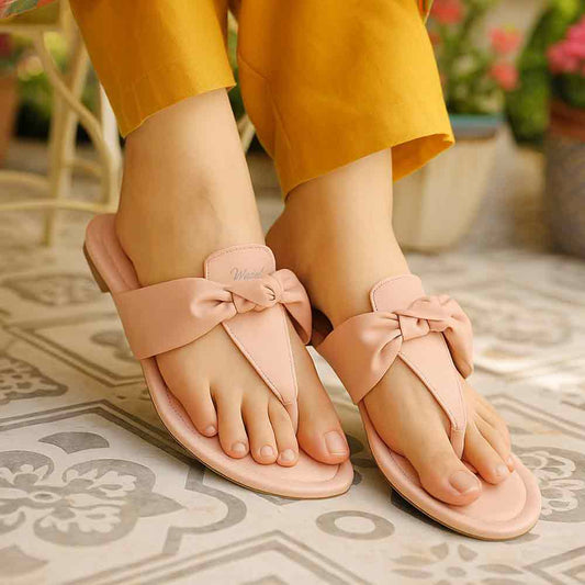 Pink Women's Flats - Berry Edge Feminine Shoes - wisaal.co