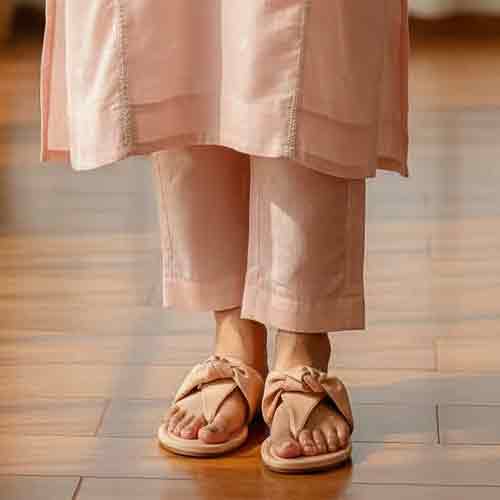 Pink Women's Flats - Berry Edge Feminine Shoes - wisaal.co