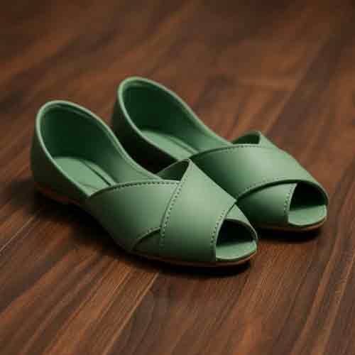Sage Green Crossover Sandals - Summer Women's Shoes - wisaal.co