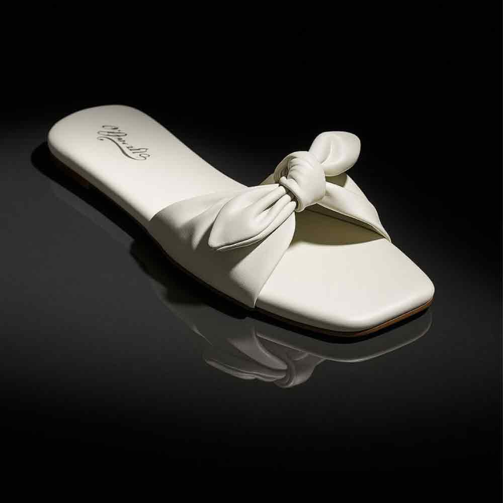 White Women's Flats - Nectar Glow Professional Shoes - wisaal.co