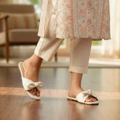 White Women's Flats - Nectar Glow Professional Shoes - wisaal.co