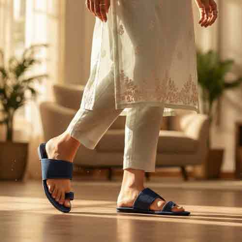 Women's Flat Slippers - Pure Step Comfort Shoes - wisaal.co