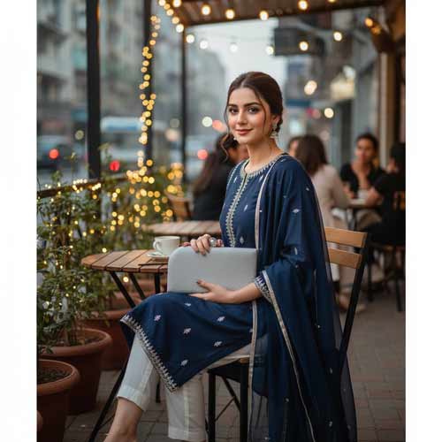 wisaal.co - Premium Silver Fabric Clutch - Evening Essential